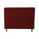 Cabeceira Casal Juliana 140cm Para Cama Box Suede Bordô - DS Estofados