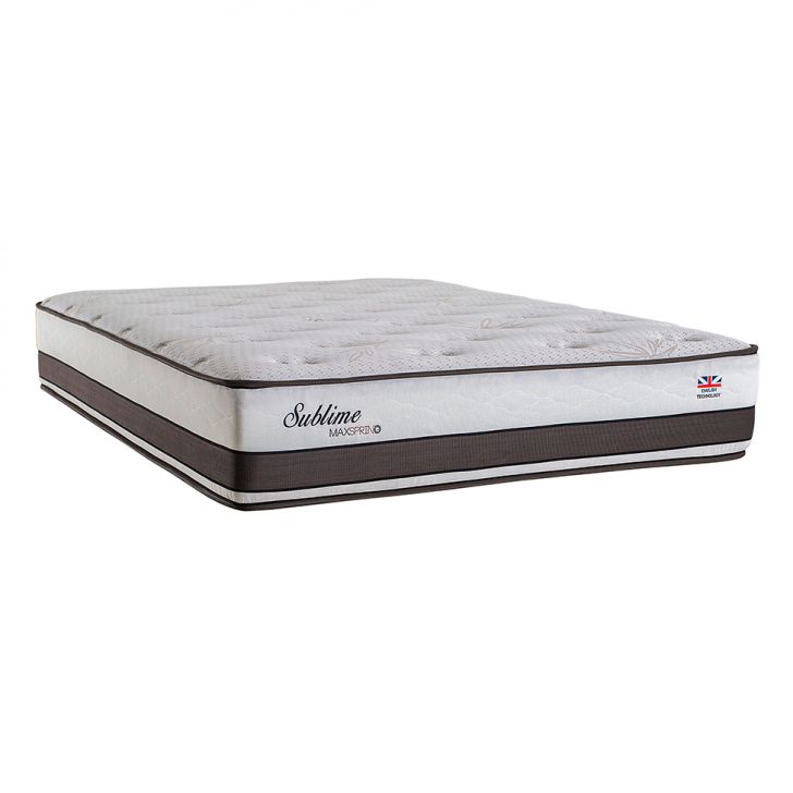 Colchão Casal Sublime Mola Maxspring (30x138x188) Branco E Marrom
