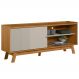 Rack Para Sala Com Painel Para TV 65 Pol Suna L05 Nature Off White - Lyam Decor