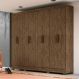 Guarda Roupa Casal 8 portas Diplomata - Castanho Wood