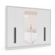 Image of Guarda-Roupa Casal com Espelho Valência 6 Portas 4 Gavetas Branco MO895CL90OQZMOB