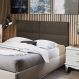 Painel Estofado Para Cama Casal Seleta 140 cm Marrom