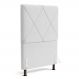 Cabeceira Cama Box Solteiro Mel 90cm com Frame Sintético Branco - Desk Design