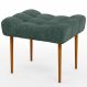 Puff Decorativo Para Sala De Estar Requinte L02 Linho Verde Musgo - Lyam Decor