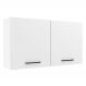Armário de Cozinha Aéreo 120 cm 2 Portas Branco Agata Madesa