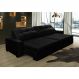 Sofá Retrátil e Reclinavel Oklahoma 2,12 Mts Com Molas e Pillow no Assento Tecido Suede Preto - Cama InBox