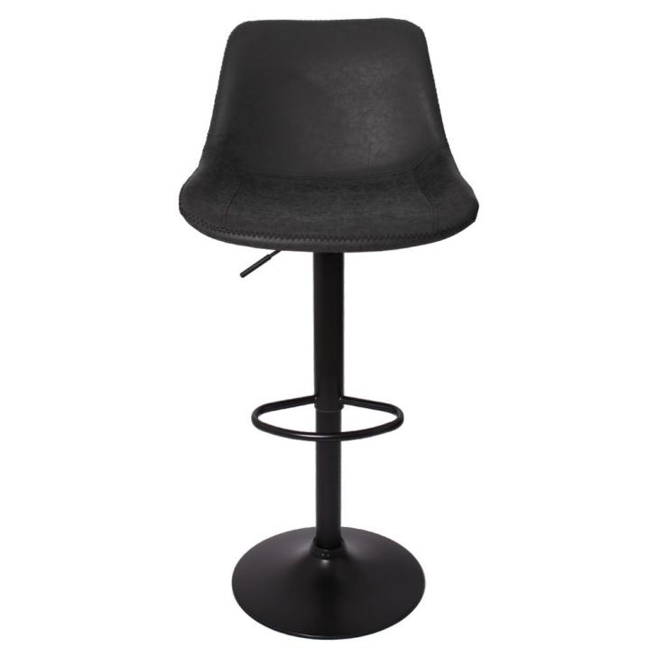 Banqueta Giratória Roma Vintage Preta