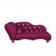 Cama Caminha Divã Pet Veludo Strass Marsala Dvinn