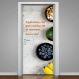 Adesivo de Porta para Nutricionista Saúde é Vida!-63X210Cm