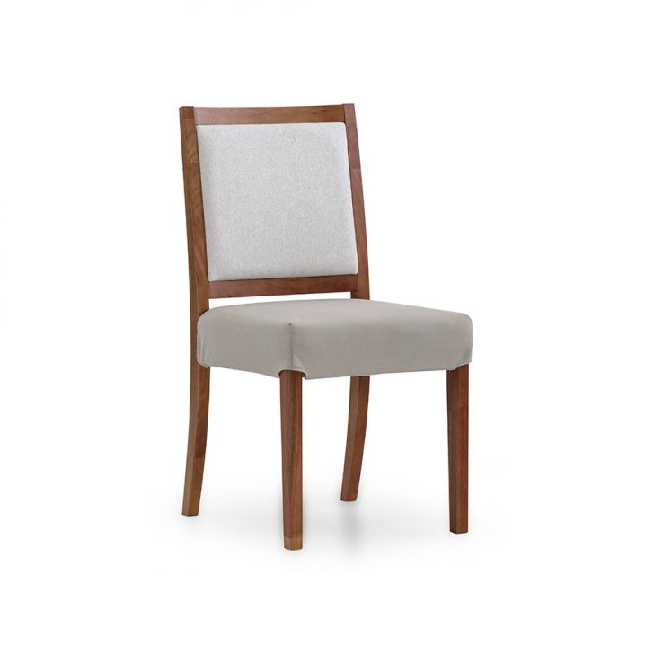 Cadeira Yang Poliéster Bege e Cru