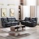 Conjunto Poltronas Sala de Cinema 2 e 3 Lugares Oscar com Massagem/Aquecimento PU Preto G31 - Laura Lar