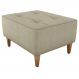 Puff Decorativa Para Sala Piva 62x52 cm Veludo Light Bege Milani Store