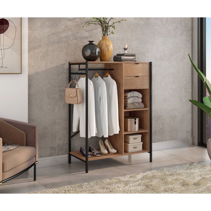 Cômoda Versalhes 2 Gavetas Preta e Demolição