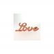 Letreiro Love Decorativo Para Mesa Cor Cobre 9x25Cm