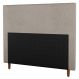 Cabeceira Cama Box Solteiro Dallas 90cm Suede Bege - Desk Design