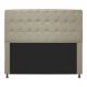 Cabeceira Casal King 195cm Ana Para Cama Box Napa Bege - DS Estofados