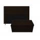 Kit Cabeceira e Calçadeira Baú Estofada Mel 195 cm King Size Com Capitonê Corano Marrom - Amarena Móveis