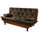 Sofa Cama Caribe Reclinavel 3 Posições Suede Cappuccino Essencial Estofados