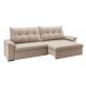 Image of Sofá 4 Lugares Retrátil e Reclinável com USB Flexforma Triton Camurça 250 cm LI181UP80MTRMOB
