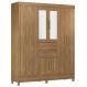 Guarda Roupa Casal 8 Portas Com Espelho 82060EL Amendola Touch Demobile