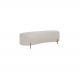 Puff Calçadeira Sala Decorativo Orgânico 1,60 cm Boucle Bege - Montanaris Decor