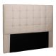 Cabeceira Queen Verona Suede Bege