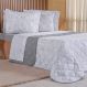 Kit Colcha Queen 200 Fios Estampada New 100% Algodão 240x260cm Dessin