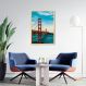 Quadro Ponte Golden Gate Bridge 100x70 Caixa Marfim