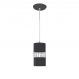 Lustre Pendente 9861 1 Lâmpada Soquete E27 Preta
