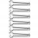 Kit 6 Pegadores para Carne Restaurante Buffet Inox Pinça Chu