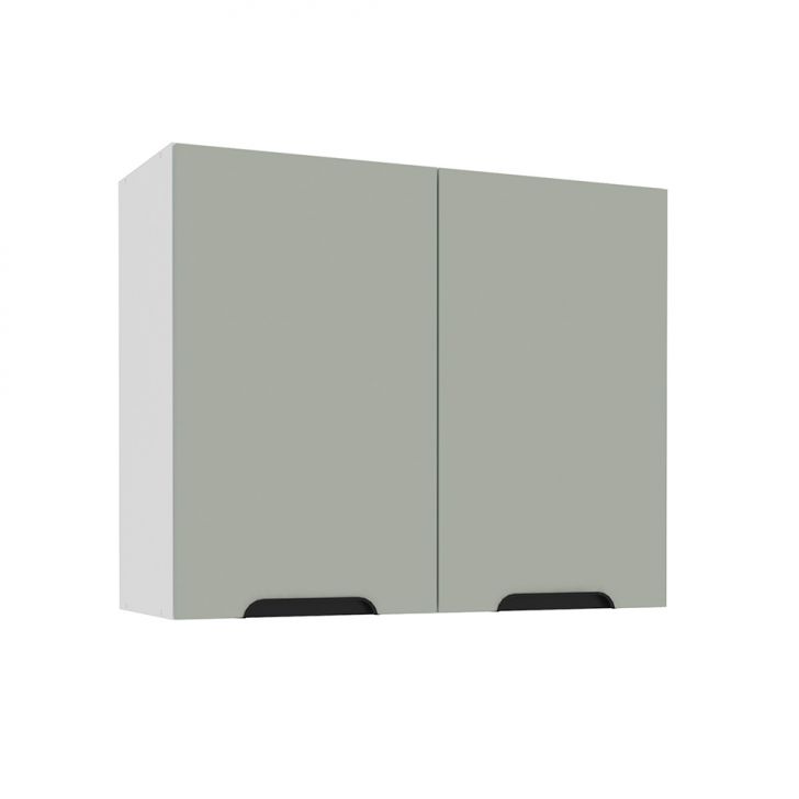 Armário Aéreo Meena 2 Portas Verde e Branco