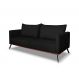 Image of Sofá 2 Lugares Zeus Veludo Preto 160 cm MO895UP80TJZMOB