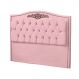 Cabeceira Solteiro 90cm Decorativa Maitê Veludo Rosa Bebê - Montanaris Decor