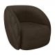 Poltrona Decorativa Clarke Veludo Marrom G45 - Gran Belo