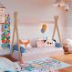 Cama Infantil Montessoriana Cabana Rosa e Itapuã