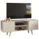 Rack Para Tv 55 Pol 2 Portas 136 cm Lisboa Calacata Off White MADETEC