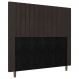 Cabeceira Cama Box Solteiro Nala 90cm Veludo Marrom - Desk Design