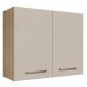 Armário de Cozinha Aéreo 80 cm 2 Portas Rustic/Crema Agata Madesa