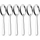 Kit 6 Colheres Grandes de Inox para Servir Arroz Molhos para Hotéis Restaurantes Taumer