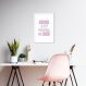 Quadro Girls just wanna be CEO 86x60 Caixa Branco