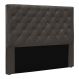 Cabeceira Queen 1,60m Toledo Suede Cinza - Pallazio