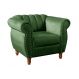 Poltrona Realeza Chesterfield Cadeira Vintage Decoração Retrô - Veludo Verde