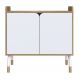 Armario 2 Portas 78x80 cm 27997 Hanover Branco Artesano