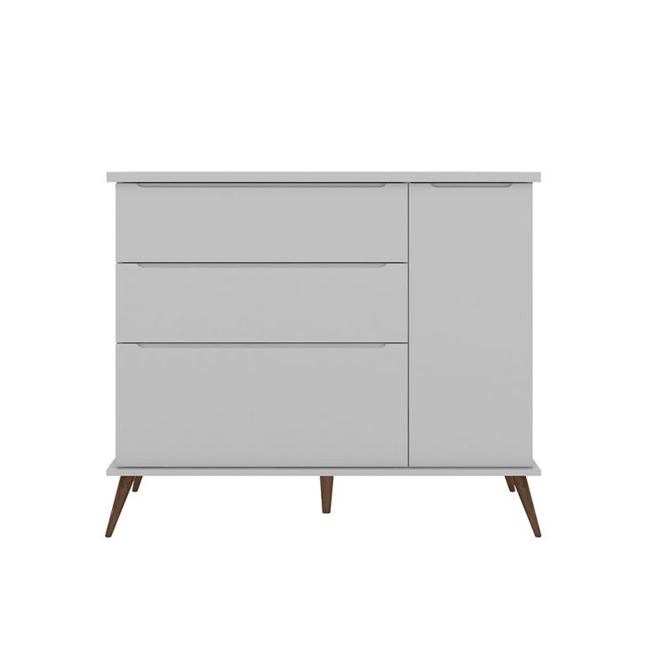 Cômoda Infantil Melinda 1 PT 3 GV Cinza