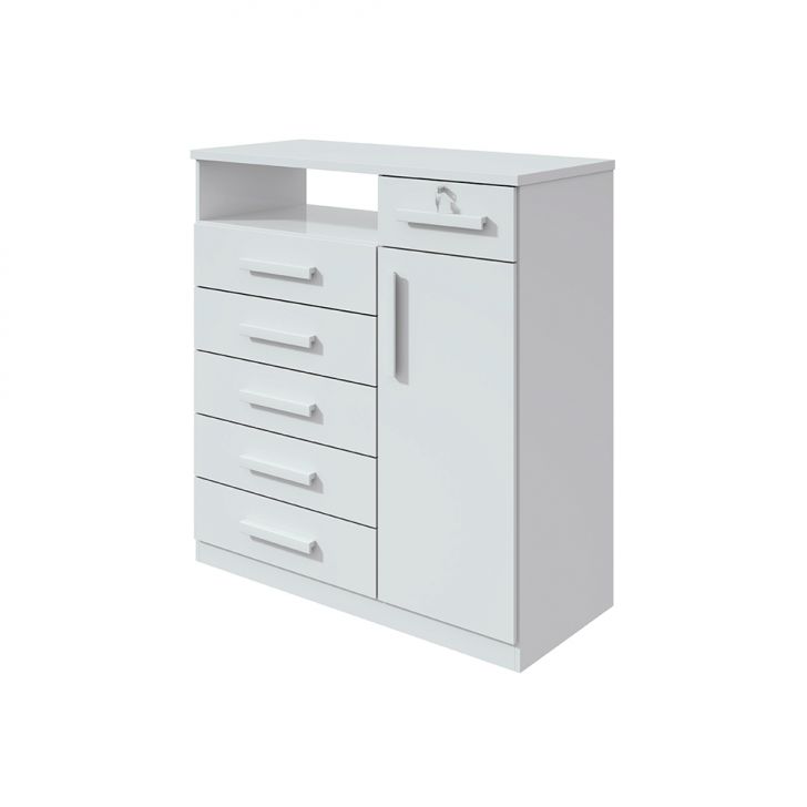 Cômoda Da Vinci 1 PT 6 GV Branca