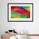 Quadro Abstrato Cores Vibrantes - 60x48cm