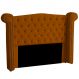 Cabeceira Solteiro 100cm Decorativa Ayla Veludo Terracota - Montanaris Decor
