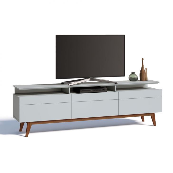 Rack Classic II 3 GV Branco Acetinado 218 cm