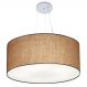 Pendente Cilíndrico Md-4074 Cúpula em Tecido 60x30cm Palha - Bivolt