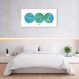 Quadro Mapa Mundi Globos Draw Art 86x43 Sem Moldura